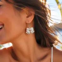 گوشواره پاپیونی مرواریدی - تصویر ۰۲